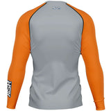 ASR Grey / Orange Sleeves Performance Compression Top