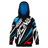 Kids Blue Abstract Hoodie