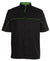 Customised Pit Crew Shirt Black / Green Piping