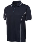 Custom Polo Shirt Navy / White Piping