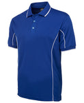 Custom Polo Shirt Royal Blue / White Piping