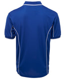 Custom Polo Shirt Royal Blue / White Piping