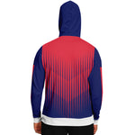 Red blue Fade Hoodie
