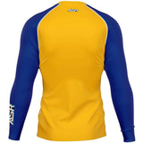 ASR Yellow / Blue Sleeves Performance Compression Top