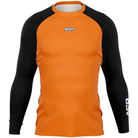 ASR Orange / Black Sleeves Performance Compression Top