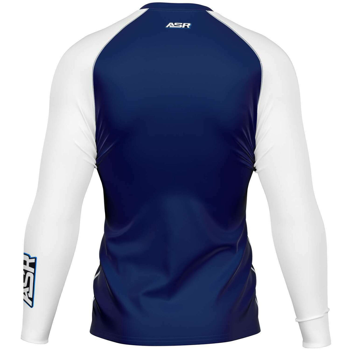 ASR Navy / Whites Sleeves Performance Compression Top – asracewear