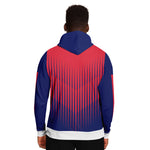Red blue Fade Hoodie