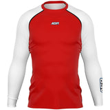 ASR Red / White Performance Compression Top