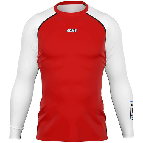 ASR Red / White Performance Compression Top