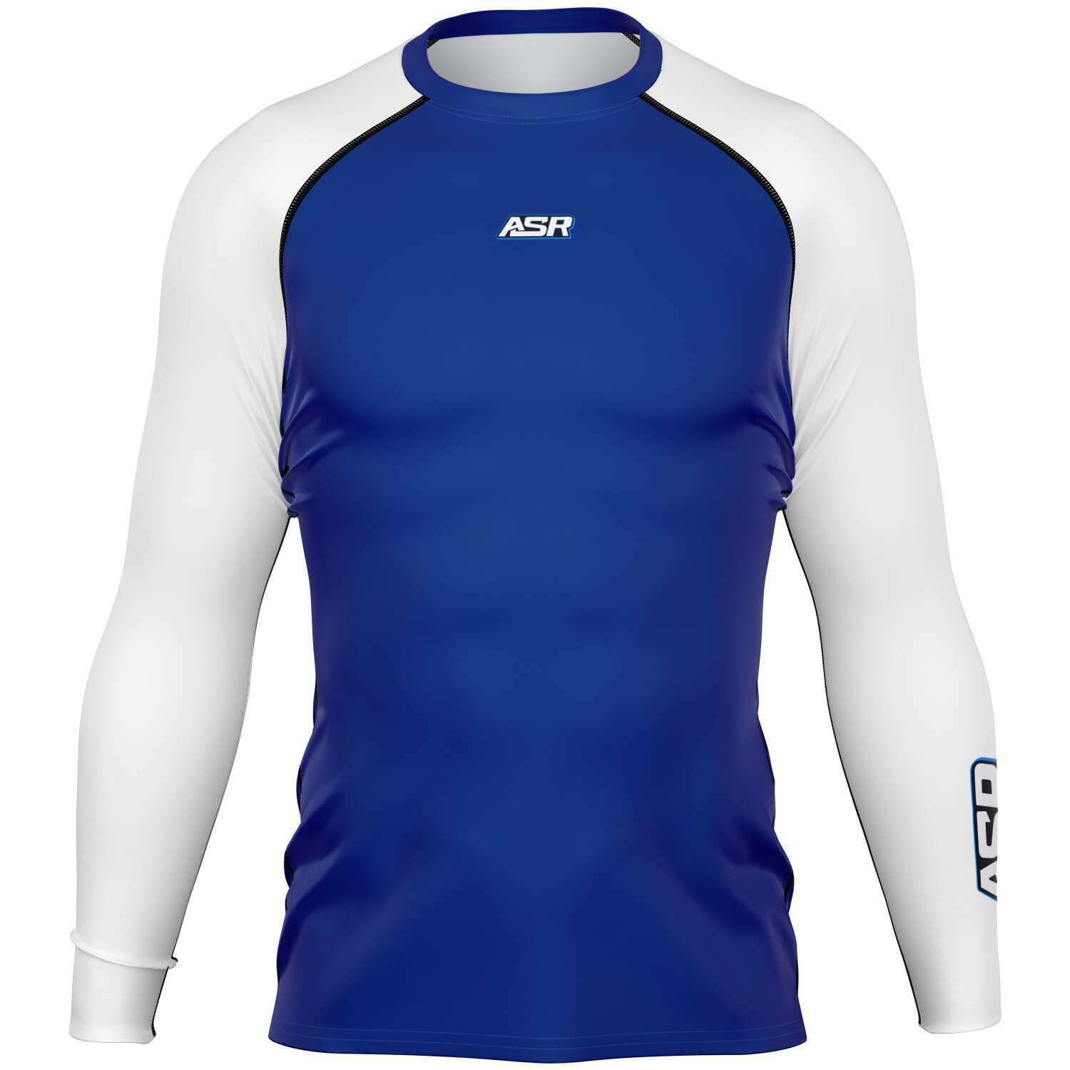 ASR Blue / White Sleeves Performance Compression Top