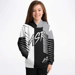 Kids Black Grey White Hoodie