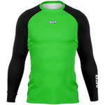 ASR Green / Black Sleeves Performance Compression Top