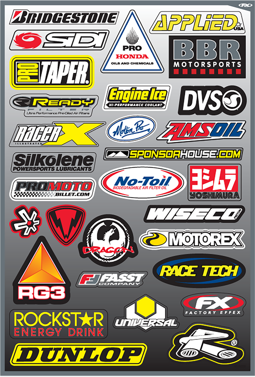 FX6 Sticker Sheet A2 (420cm X 59.4cm) – asracewear