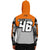 ASR Orange / Grey Camo Sleeved Hoodie FREE Name & Number