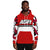 ASR Red / White Camo Sleeved Hoodie FREE Name & Number