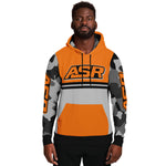 ASR Orange / Grey Camo Sleeved Hoodie FREE Name & Number