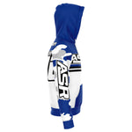 ASR Blue / White Camo Sleeved Hoodie FREE Name & Number