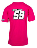 Customised Name Number T-Shirt 10 Colours